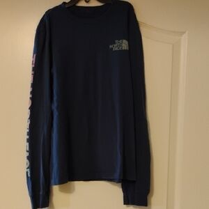 The North Face Blue Long Sleeve Tee